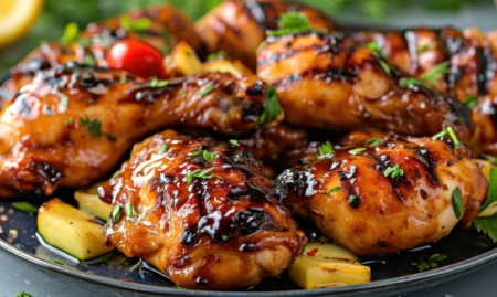 Maple barbecue grilled chicken memorial day