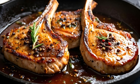 Pomegranate maple glazed lamb chops fall grilling series