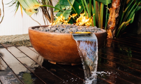 The abode fire and water bowl from trueflame a symphony of fire and water